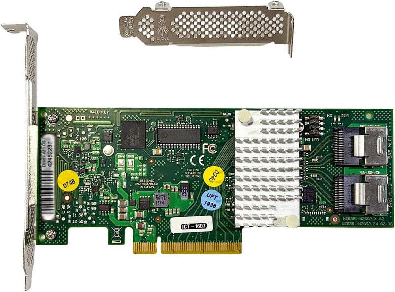 LAMPAN بطاقة SAS HBA متوافقة مع LSI 9211-8i وضع IT وبطاقة توسيع D2607 PCIe SATA، 8 منافذ 6Gbps PCIe 2.0، دعم موسع، وحدة تحكم SATA HBA مع 2× كابلات SFF-8087 إلى 8482 SAS لنظام ZFS unRAID NAS - Image 3